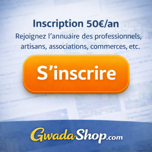 Inscription 50 euros par An . Annuaire web Guadeloupe